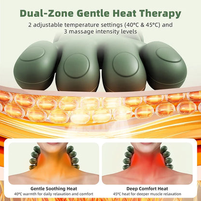 ZenKnead™ – 4D Nack- & Axelmassager med Värme