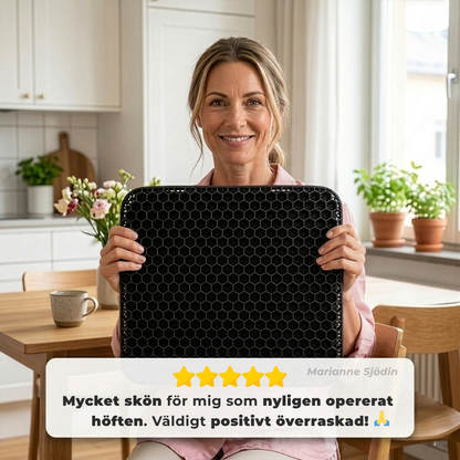 PostureEase™ – Ergonomisk Sittkudde för Rygg, Svanskota & Bättre Hållning