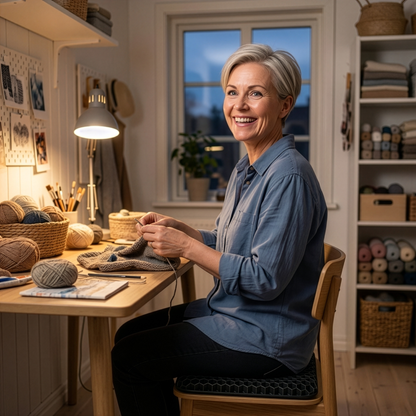 PostureEase™ – Ergonomisk Sittkudde för Rygg, Svanskota & Bättre Hållning