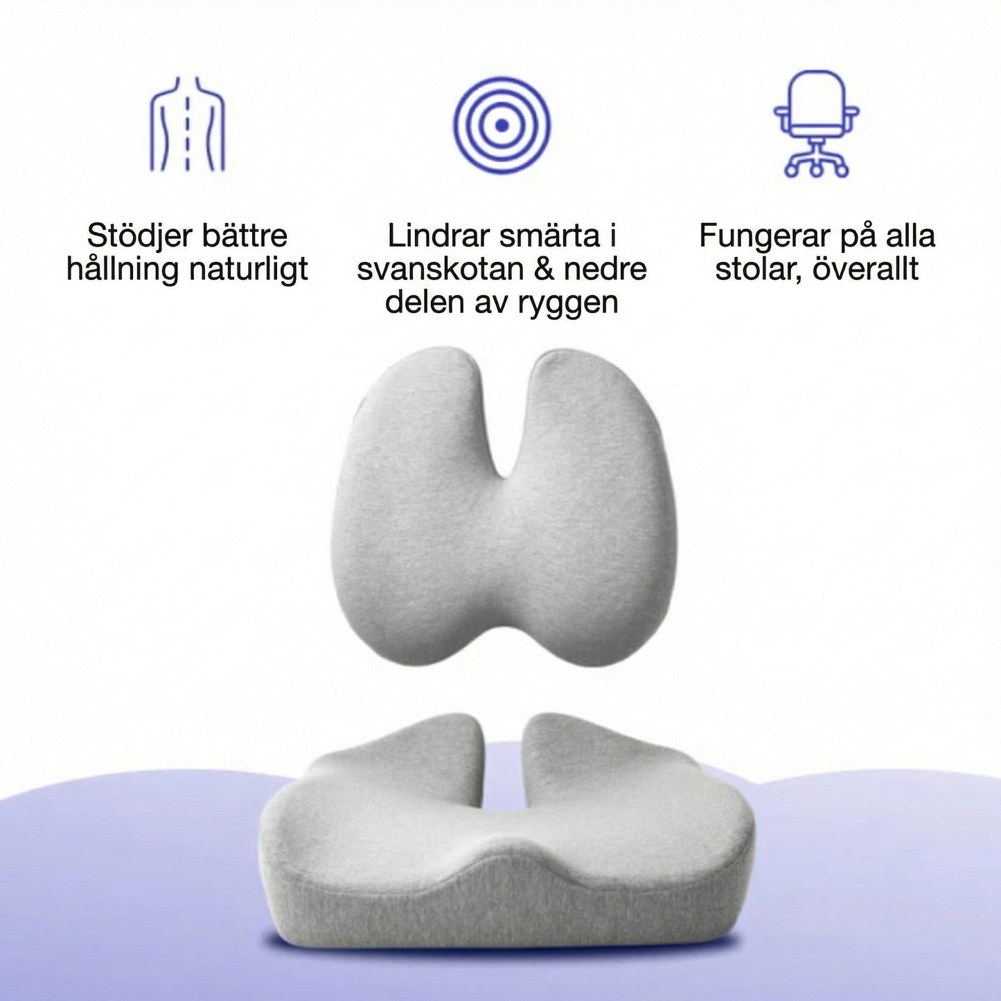 ComfortSeat™ – Ortopedisk Sittkudde för Bättre Komfort & Smärtlindring