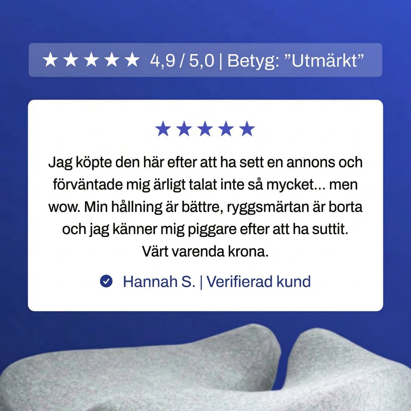 ComfortSeat™ – Ortopedisk Sittkudde för Bättre Komfort & Smärtlindring