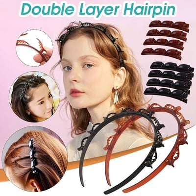 HairFix™ – Flätat Hårband som Håller Håret Perfekt på Plats på Sekunder - 1 + 1 GRATIS