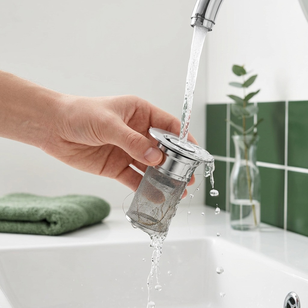 DrainGuard™ – Rostfritt Avloppsfilter som Stoppar Hår & Dålig Lukt