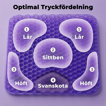 PostureEase™ – Ergonomisk Sittkudde för Rygg, Svanskota & Bättre Hållning