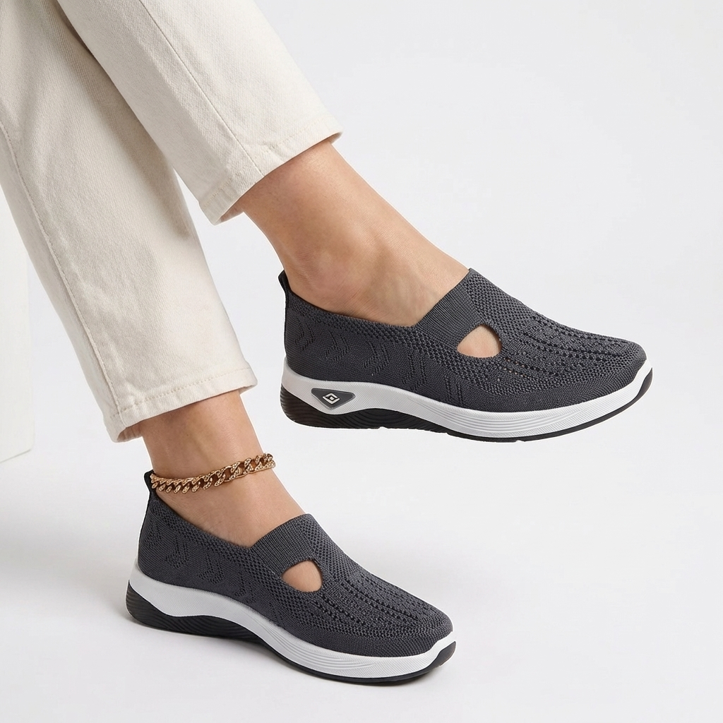 CloudStep™ – Ortopediska Slip-On Skor med Halkfri Komfort