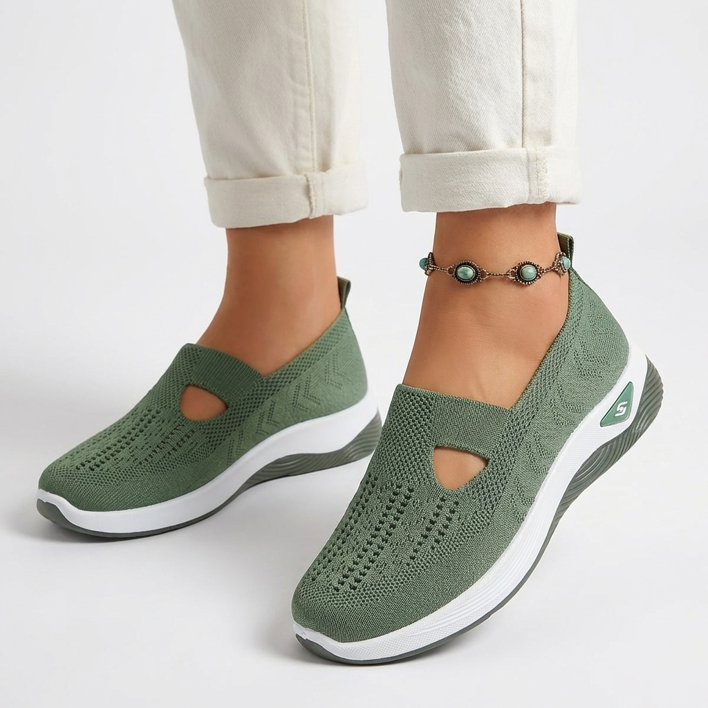 CloudStep™ – Ortopediska Slip-On Skor med Halkfri Komfort