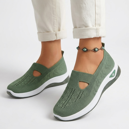 CloudStep™ – Ortopediska Slip-On Skor med Halkfri Komfort