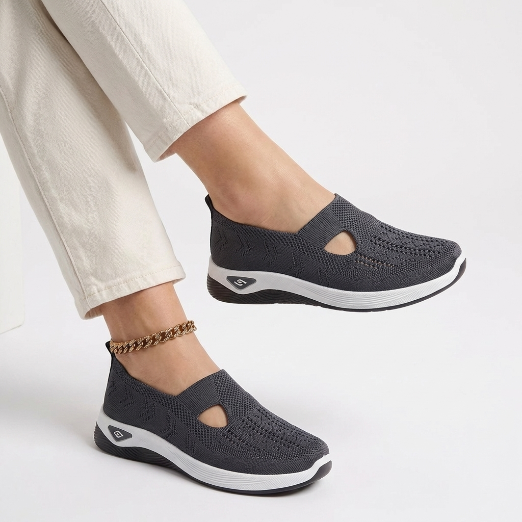 CloudStep™ – Ortopediska Slip-On Skor med Halkfri Komfort