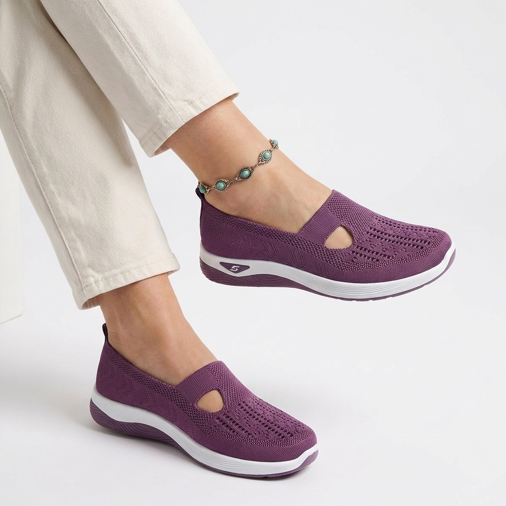 CloudStep™ – Ortopediska Slip-On Skor med Halkfri Komfort