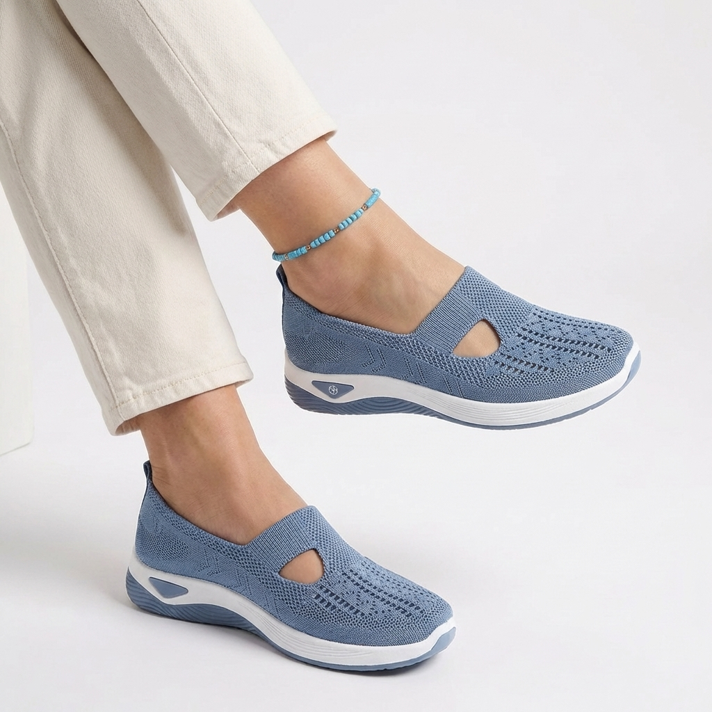 CloudStep™ – Ortopediska Slip-On Skor med Halkfri Komfort