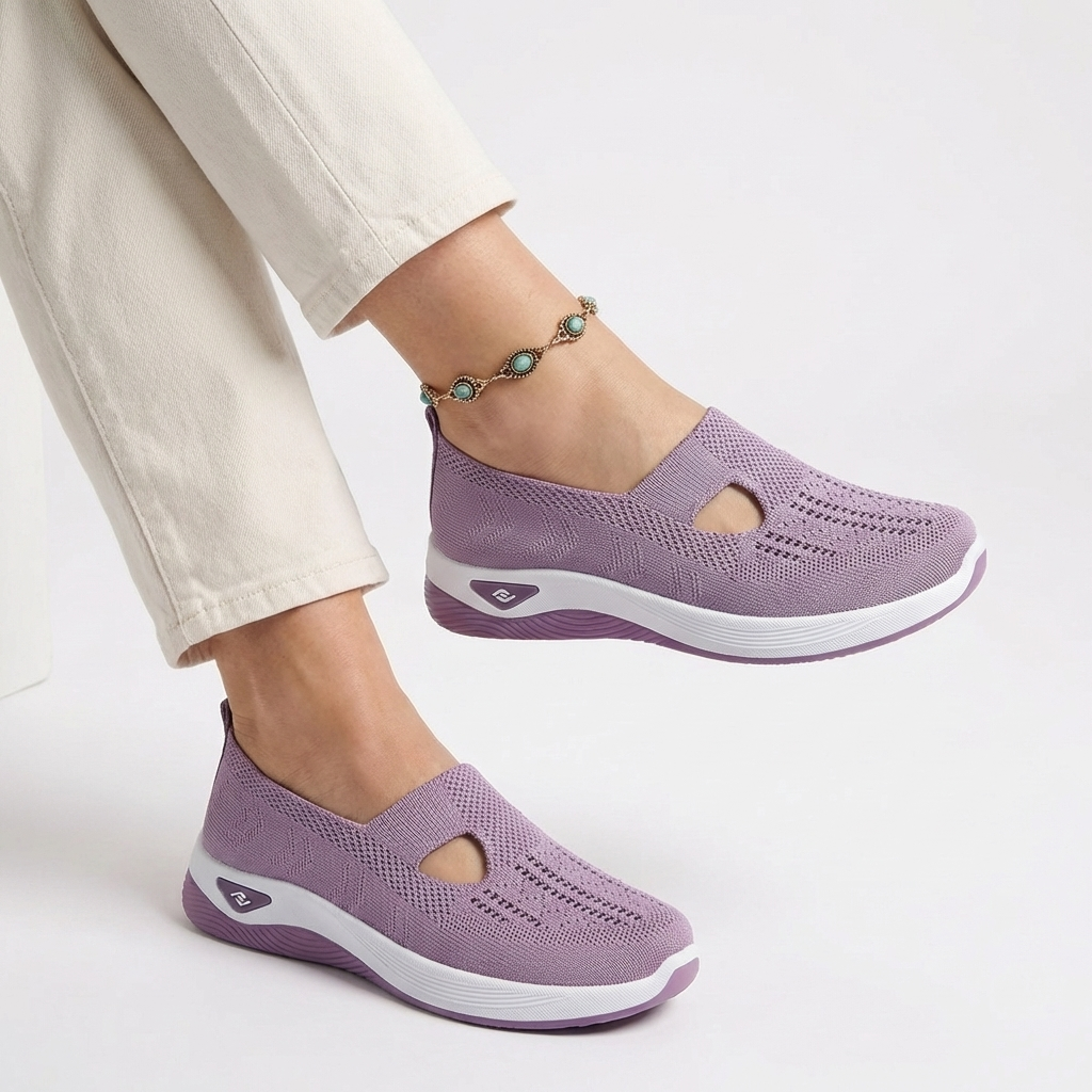 CloudStep™ – Ortopediska Slip-On Skor med Halkfri Komfort