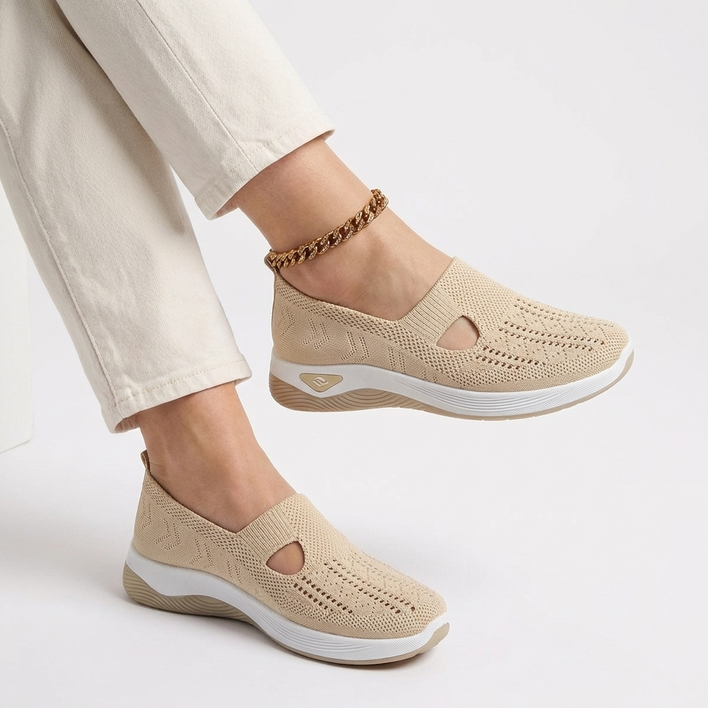 CloudStep™ – Ortopediska Slip-On Skor med Halkfri Komfort