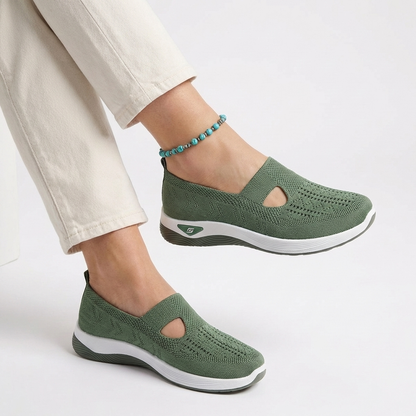 CloudStep™ – Ortopediska Slip-On Skor med Halkfri Komfort