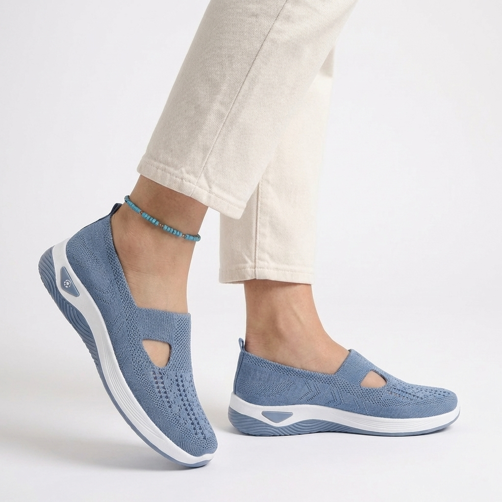 CloudStep™ – Ortopediska Slip-On Skor med Halkfri Komfort