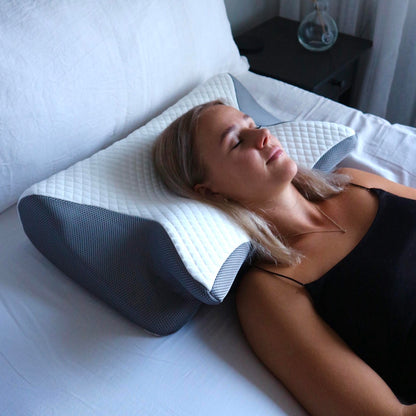 SleepRelief™ – Ortopedisk Kudde för Smärtlindring & Djupare Sömn