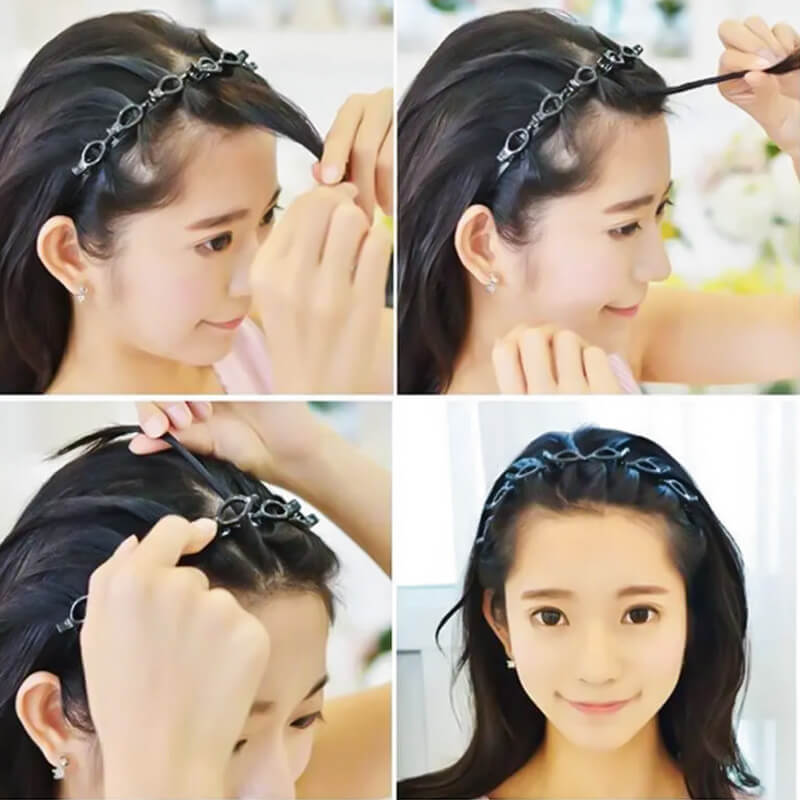 HairFix™ – Flätat Hårband som Håller Håret Perfekt på Plats på Sekunder - 1 + 1 GRATIS