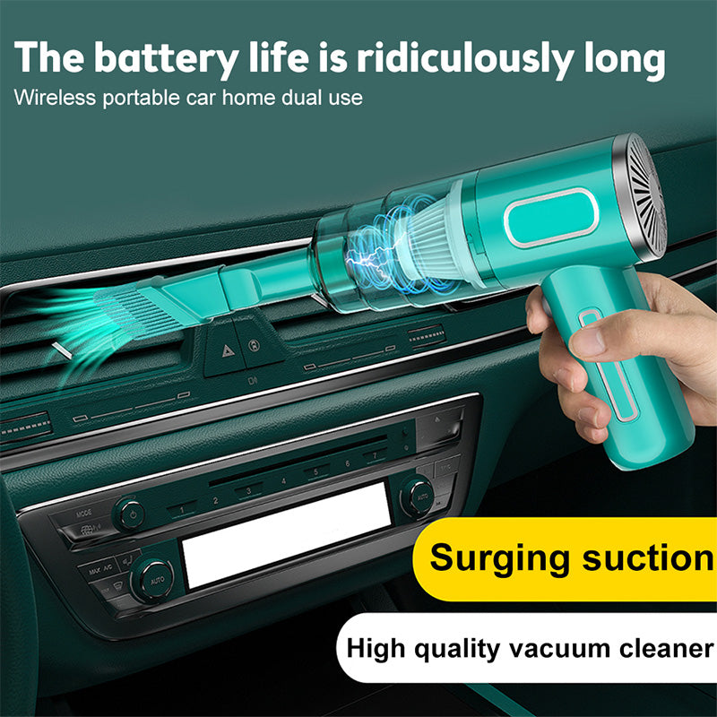 TurboVac™ – Kraftfull Sladdlös Handdammsugare för Bil & Hem