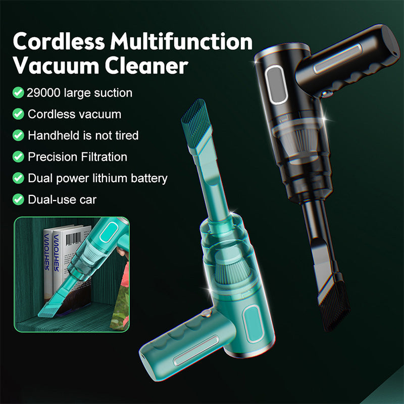TurboVac™ – Kraftfull Sladdlös Handdammsugare för Bil & Hem