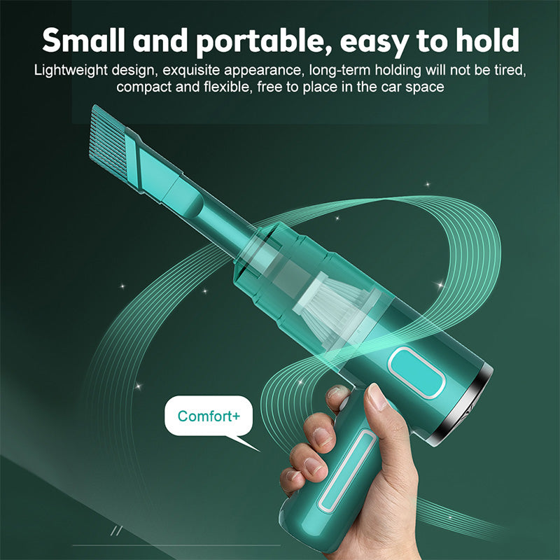 TurboVac™ – Kraftfull Sladdlös Handdammsugare för Bil & Hem