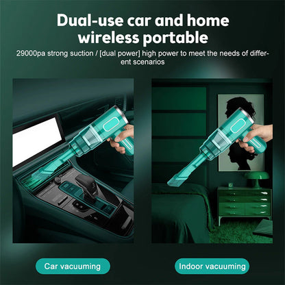 TurboVac™ – Kraftfull Sladdlös Handdammsugare för Bil & Hem