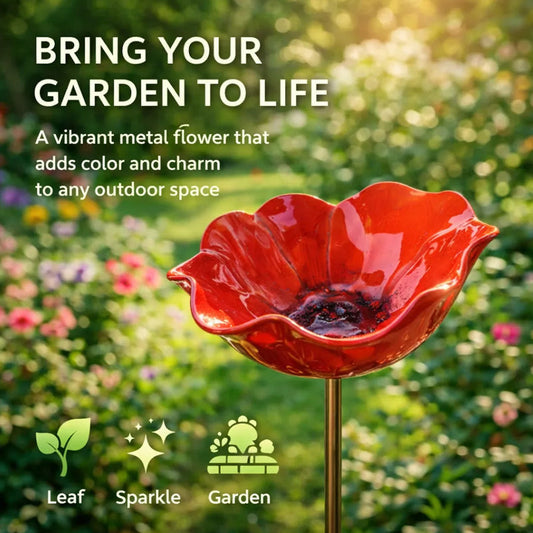 BirdLuxe™ – Premium Fågelmatare med Handgjord Blomdesign