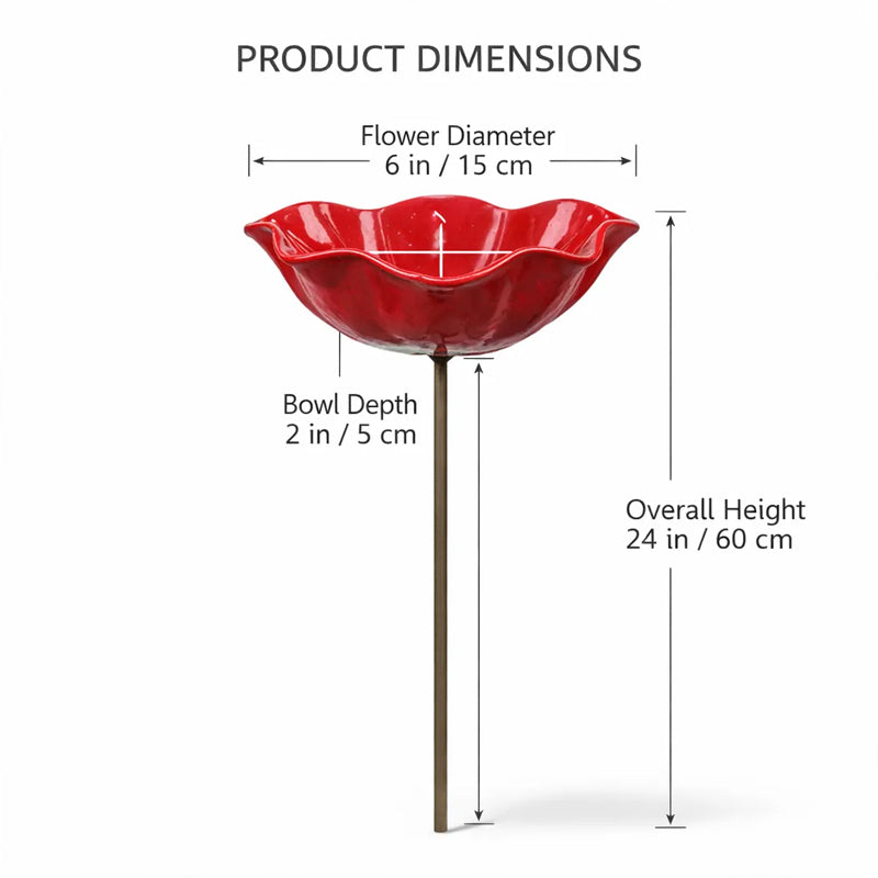 BirdLuxe™ – Premium Fågelmatare med Handgjord Blomdesign