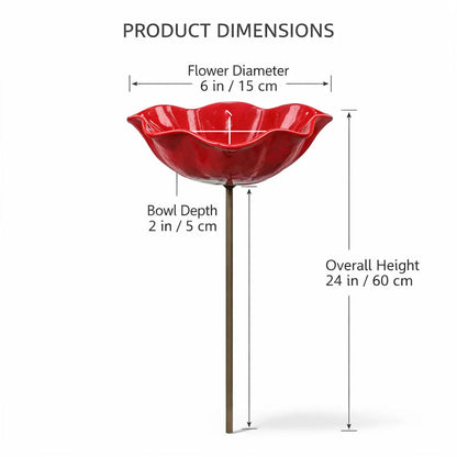 BirdLuxe™ – Premium Fågelmatare med Handgjord Blomdesign