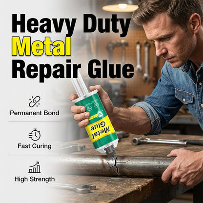 MetalRepair™ – Superstarkt Metallim för Snabba & Hållbara Reparationer + Gratis Omrörare & Sandpapper