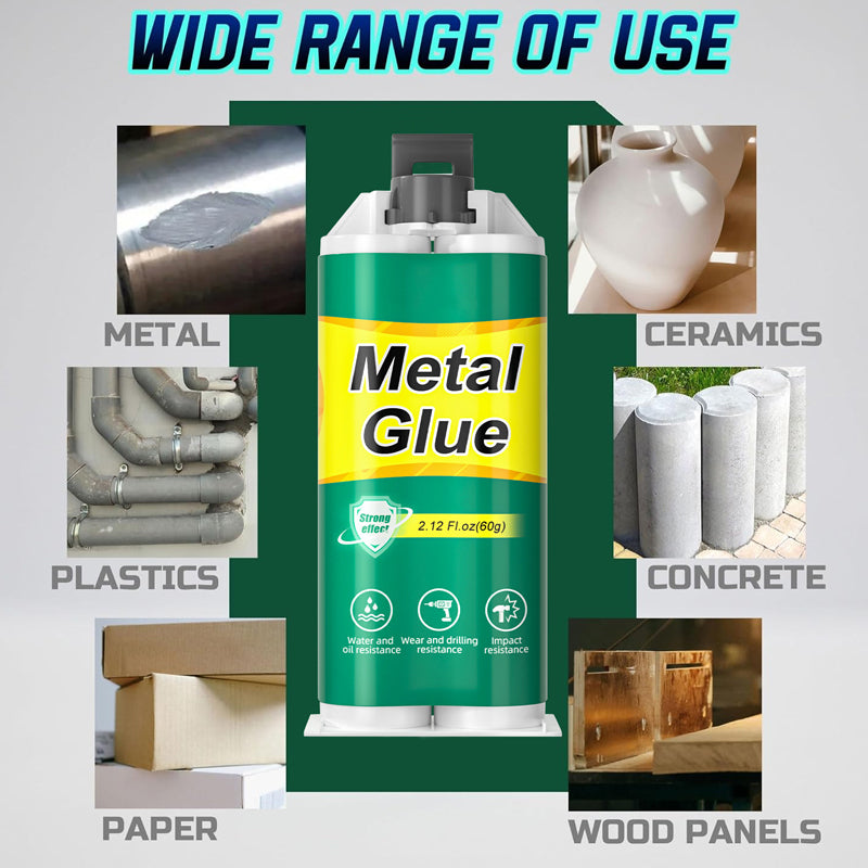 MetalRepair™ – Superstarkt Metallim för Snabba & Hållbara Reparationer + Gratis Omrörare & Sandpapper