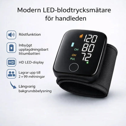 VitalWatch™ – Avancerad blodtrycksmätare för handleden