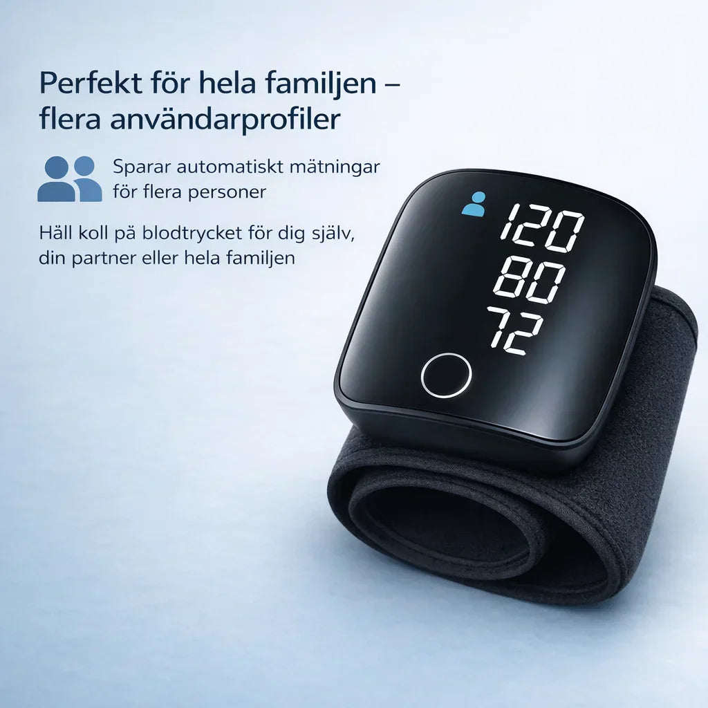 VitalWatch™ – Avancerad blodtrycksmätare för handleden