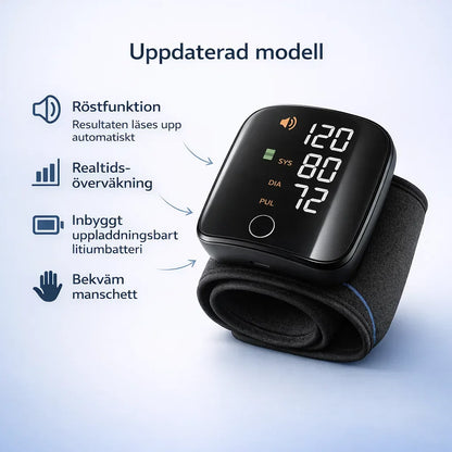 VitalWatch™ – Avancerad blodtrycksmätare för handleden