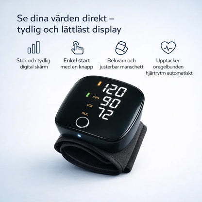 VitalWatch™ – Avancerad blodtrycksmätare för handleden