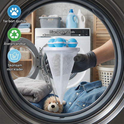 WashFilter™ – Tvättfilter som effektivt tar bort djurhår från kläder