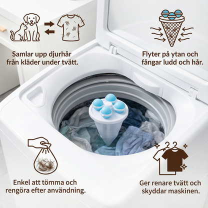 WashFilter™ – Tvättfilter som effektivt tar bort djurhår från kläder